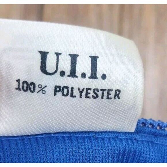 VTG 1989 Cody Fire School Snapback Trucker Hat Cap Blue White Rope Mesh Wyoming - Picture 11 of 11